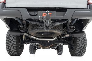 Toyota Tacoma Performance Exhaust - Rough Country - Dual Cat-Back - Black - '16-'23